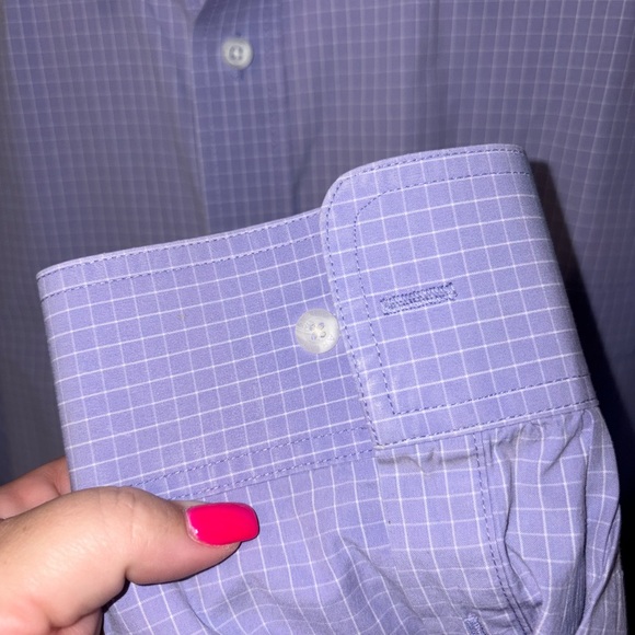 🆕💜 Ariat Pro Series Mens Purple Check Western Button Down Shirt Rodeo Ranch - Picture 10 of 15